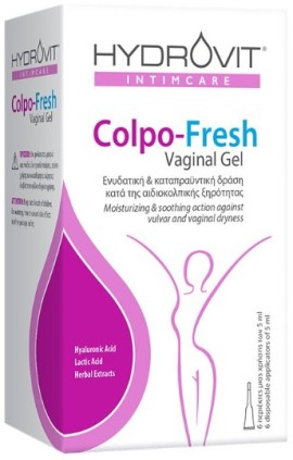 Hydrovit Intimcare Colpo-Fresh Vaginal Gel Γέλη με Ενυδατική & Καταπραϋντική Δράση κατά της Αιδιοκολπικής Ξηρότητας, 6x5ml
