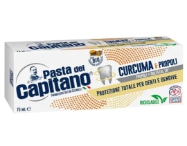 Pasta del Capitano Toothpaste With Turmeric & Propolis Οδοντόκρεμα με Κουρκουμά & Πρόπολη, 75ml