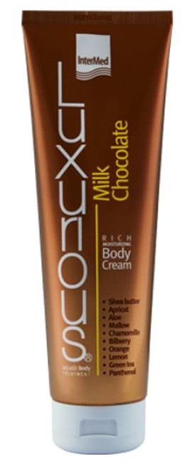 Intermed Luxurious Rich Moisturizing Milk Chocolate Body Cream Ενυδατική Κρέμα Σώματος, 280ml