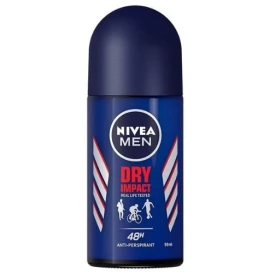 Nivea Men Dry Impact Roll On Ανδρικό Αποσμητικό Iσχυρή Προστασία 48 ωρών, 50ml