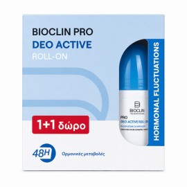 Bioclin Promo (1+1 Δώρο) Pro Deo Active 48h Αποσμητικό Roll On, 2x50ml