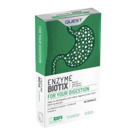 Quest Enzyme Biotix Συμπλήρωμα Διατροφής Για Την Δυσπεψία 30tabs