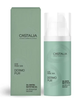 Castalia Dermopur Oil Control Mattifying Ρυθμιστικό Gel Προσώπου Για Λιπαρές & Με Ατέλειες Επιδερμίδες 50ml