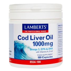 Lamberts Cod Liver Oil 1000mg 180 κάψουλες