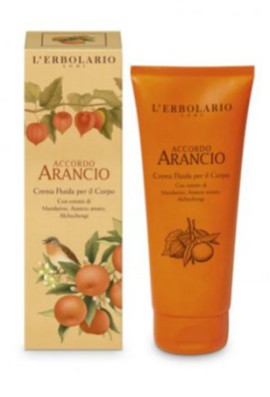 L’Erbolario Accordo Arancio Fluid Body Cream 200 ml – Αρωματικές νότες από: Μανταρίνι Νεράντζι Δαμάσκηνο και Βανίλια
