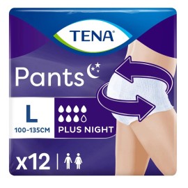 TΕΝΑ Εσώρουχα Ακράτειας plus night L, περιφέρεια 100-135cm, 12 τεμάχια