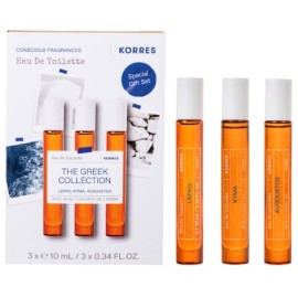 Korres The Greek Collection Gift Set με Lefko Eau De Toilette, 10ml, Kyma Eau De Toilette, 10ml & Avgoustos Eau De Toilette, 10ml, 1σετ