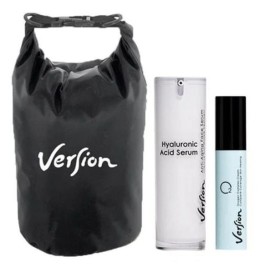 Version Limited Edition Promo με Hyaluronic Acid Serum, 30ml & O2 Oxygen Complex, 20ml & Δώρο Αδιάβροχο Τσαντάκι,1τεμ, 1σετ