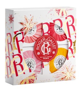 Roger&Gallet XMAS Εορταστικό Promo Pack με Σαπούνια Χεριών Fleur de Figuier, 50g, Gingembre Rouge, 50g, Rose, 50g & Bois dOrange, 50g, 1σετ