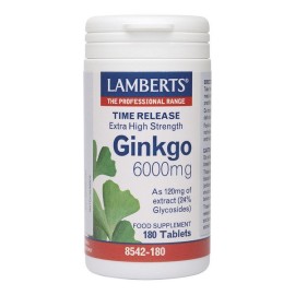 Lamberts Ginkgo 6000mg 180 ταμπλέτες