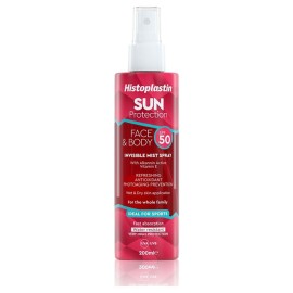 Histoplastin Sun Face & Body Invisible Mist Spray SPF50 Αντηλιακό Προσώπου & Σώματος 200ml