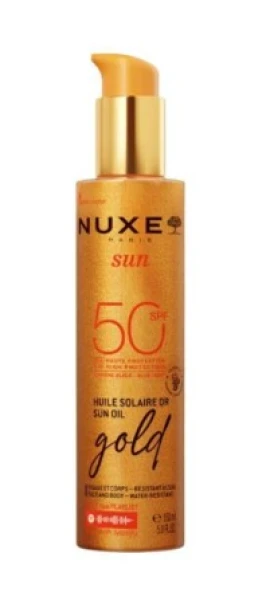 Nuxe Αντηλιακό Λάδι Υψηλής Προστασίας Sun Oil Gold High Protection SPF50 150ml