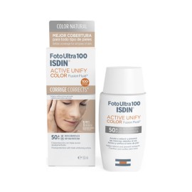 Isdin Foto Ultra 100 Active Unify Color Fusion Fluid SPF50+ Αντηλιακό Προσώπου για Πανάδες με Χρώμα 50ml