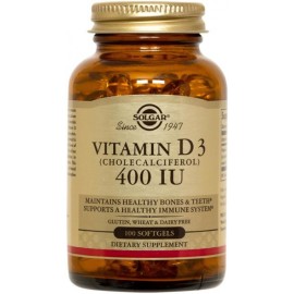 Solgar Vitamin D3 400iu 100 softgels