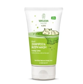 Weleda Kids 2in1 Shampoo & Body Wash Lime Παιδικό Αφρόλουτρο & Σαμπουάν 2 σε 1 με Άρωμα Δροσερό Μοσχολέμονο, 150ml