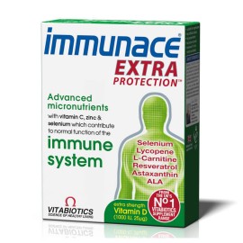 Vitabiotics Immunace Extra Protection Συμπλήρωμα Διατροφής για Ισχυρό Ανοσοποιητικό 30tabs