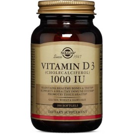Solgar Vitamin D3 1000iu 25µg 100 softgels