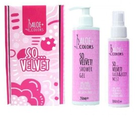 Aloe Colors Promo So Velvet με Body Cream Ενυδατική Κρέμα Σώματος, 100ml & Hair & Body Mist Ενυδατικό Σπρέι Σώματος & Mαλλιών, 100ml, 1σετ