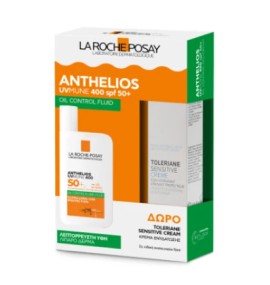 La Roche Posay Promo Anthelios UVMune 400 Oil Control Gel Cream SPF50+ 50ml Αντηλιακό για Λιπαρές Επιδερμίδες + Gift Toleriane Sensitive Cream Ενυδατική Κρέμα 15ml