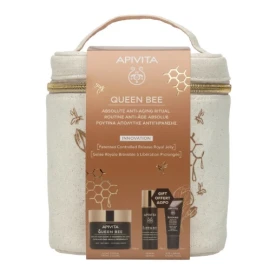 Apivita Promo Queen Bee Ρουτίνα Απόλυτης Αντιγήρανσης με Queen Bee Αντιγηραντική Κρέμα Ελαφριάς Υφής, 50ml & Δώρο Queen Bee Serum Αντιγηραντικός Ορός Προσώπου, 10ml, Κρέμα Ματιών, 5ml & Νεσεσέρ, 1τεμ, 1σετ
