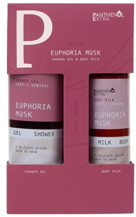 Panthenol Extra Promo Euphoria Musk Σετ με Shower Gel 500ml & Body Milk 300ml