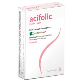 Epsilon Health Acifolic Συμπλήρωμα Διατροφής με Quatrefolic 30 Δισκία