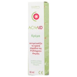 Boderm Acnaid Cream Κρέμα Αντιμετώπισης της Ροδόχρου Ακμής 30ml