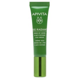 Apivita Bee Radiant Eye Cream with Peony Κρέμα Ματιών για Σημάδια Γήρανσης & Ξεκούραστη Όψη 15ml