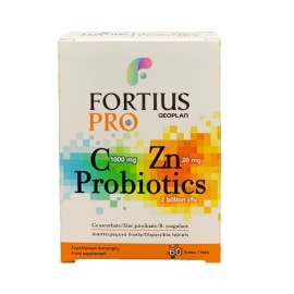 Geoplan Fortius Pro Vitamin C 1000mg & Zinc 20mg & Probiotics 60tabs