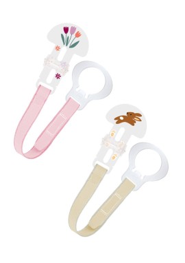 MAM Clip Set Girl 0+ μηνών 2τμχ