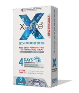 XWhite Express 4 Days 8ταινίες + 2 ΔΩΡΟ (Οδοντικές Ταινίες Λεύκανσης 4 Ημερών)