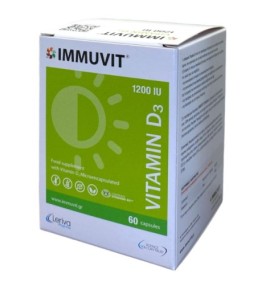 Leriva Immuvit Vitamin D3 1200IU,60 κάψουλες