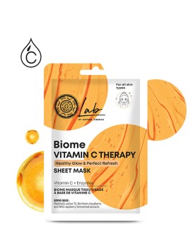 Natura Siberica Biome Vitamin C Therapy Μάσκα Προσώπου για Λάμψη με Βιταμίνη C, 1 τεμάχιο