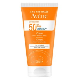 Avene Soins Solaire Cream SPF50+ Αντηλιακή Κρέμα Προσώπου για Ξηρές Ευαίσθητες Επιδερμίδες 50ml