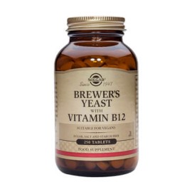 Solgar Brewers Yeast With Vitamin B12 250tabs