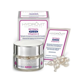 Hydrovit Retinol Plus Vitamin E Monodoses Αντιγηραντικός Ορός Προσώπου με Βιταμίνη Ε σε Μονοδόσεις 60caps