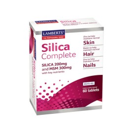 Lamberts Silica Complete 200mg & MSM 300mg Skin Hair & Nails 60tabs