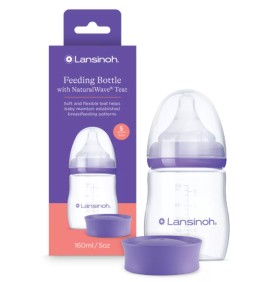Lansinoh Πλαστικό Μπιμπερό με NaturalWave Θηλή 160ml