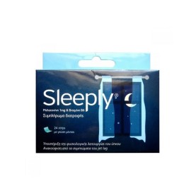 FarmaSyn Sleeply Συμπλήρωμα Διατροφής για Αντιμετώπιση Αϋπνίας με Μελατονίνη & Βιταμίνη Β6 Γεύση Μέντα 24 strips