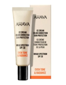 Ahava CC Cream Color Correction Skin Protection Broad Spectrum Κρέμα Διόρθωσης Χρώματος Ευρέως Φάσματος SPF30, 30ml