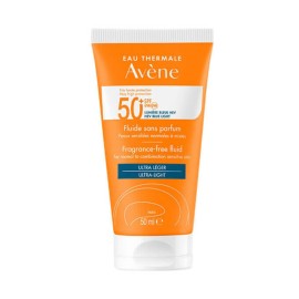 Avene Soins Solaires Fluide Sans Parfum SPF50+ Αντηλιακή Λεπτόρρευστη Κρέμα Προσώπου Χωρίς Άρωμα 50ml