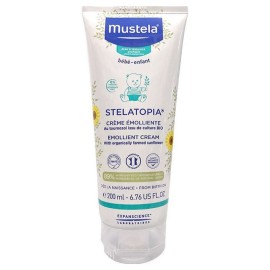 Mustela Stelatopia Creme Emolliente with Sunflower Μαλακτική Κρέμα Σώματος για Βρεφική & Παιδική Ατοπική Δερματίτιδα 200ml