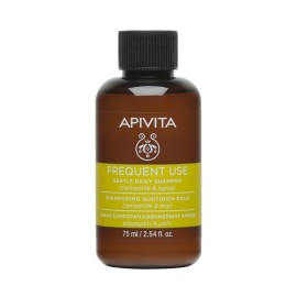 Apivita Gentle Daily Shampoo, Απαλό Σαμπουάν Καθημερινής Χρήσης με Χαμομήλι και Μέλι 75ml