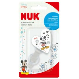 Nuk Αλυσίδα Πιπίλας Disney Mickey Λευκό 1τμχ