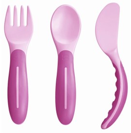 MAM - Baby’s Cutlery Pink 6m+ | 3τμχ