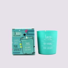 Aloe+ Colors Scented Soy Candle Pure Serenity Αρωματικό Κερί Σόγιας σε Βάζο με Άρωμα Μανόλια 1τμχ