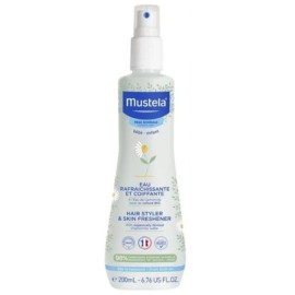 Mustela Hair Styler & Skin Freshener Νερό Φρεσκαρίσματος για Σώμα & Μαλλιά με Ανθόνερο Βιολογικού Χαμομηλιού, 200ml