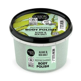 Organic Shop Refreshing Body Polish Απολεπιστικό Σώματος, Φύκια & Θαλασσινό Αλάτι, 250ml