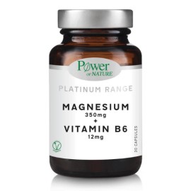 Power Health Platinum Range Magnesium 350mg & Vitamin B6 12mg 30 Caps