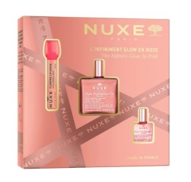 Nuxe Xmas Set The Infinite Glow In Pink - Σετ Περιποίησης Με Έλαιο Σώματος Florale, 50ml + 8ml + 10ml